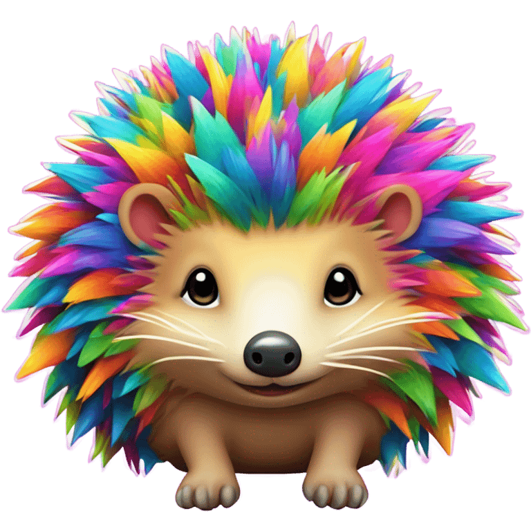 Lisa Frank hedge hog ￼ emoji