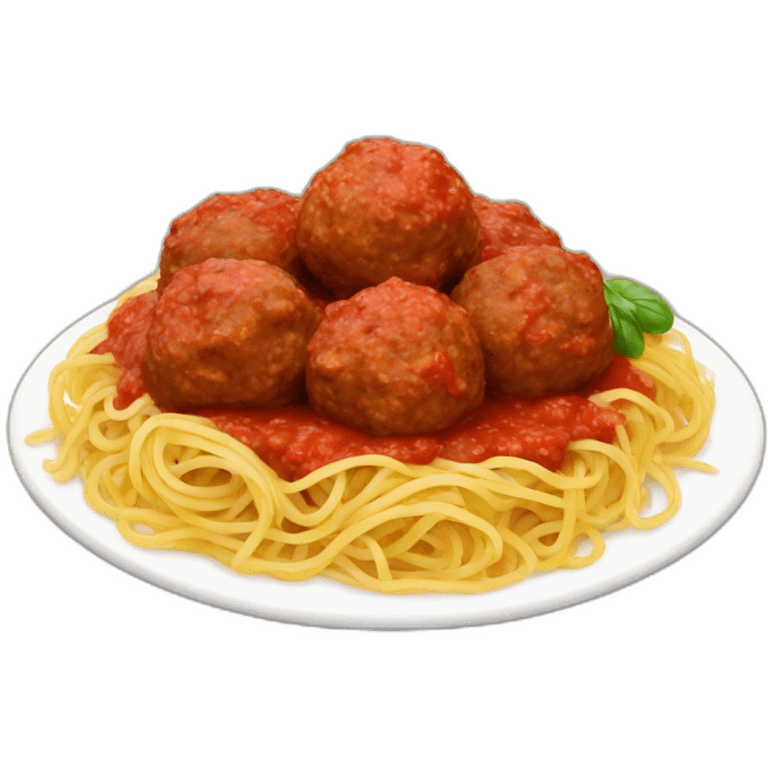 Meatballs spaghetti emoji