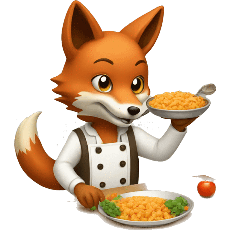 fox making food emoji