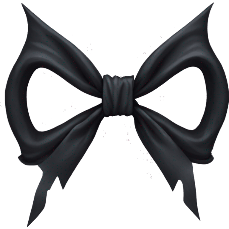 Gothic bow emoji