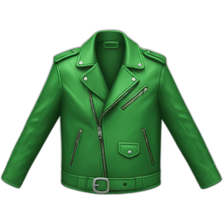 green leather jacket emoji