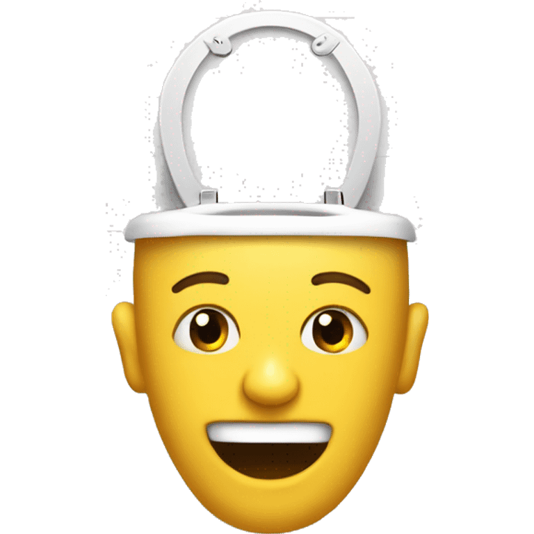 head inside a toilet skibidi style emoji