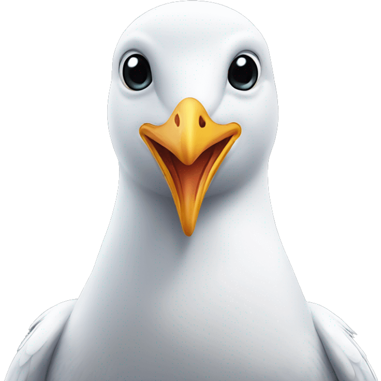 Attractive seagull emoji