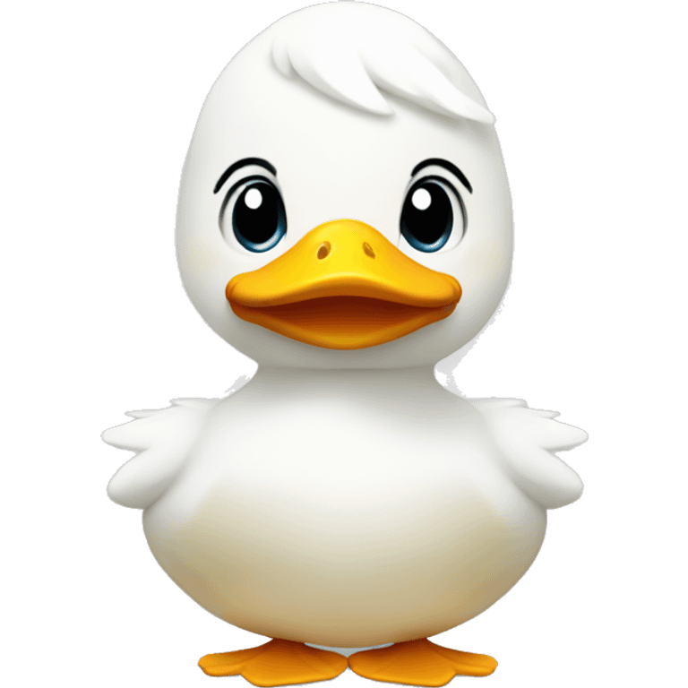 white duck plush emoji