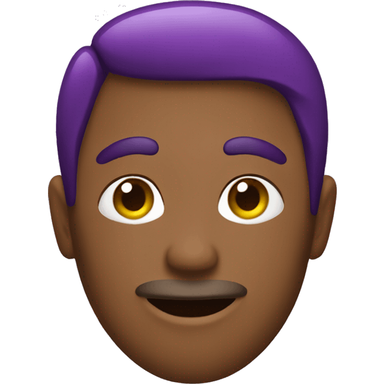 Gay guy wearing eggplant emoji