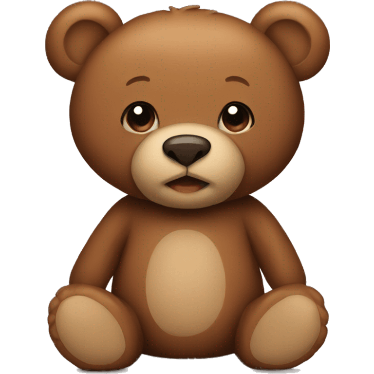 brown teddy bear emoji