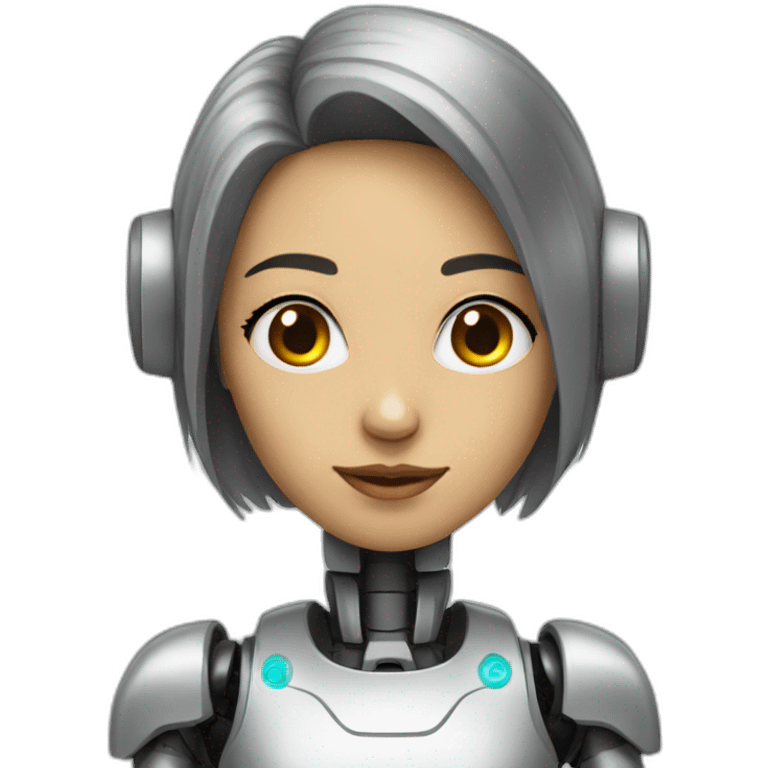 Robot femeie emoji