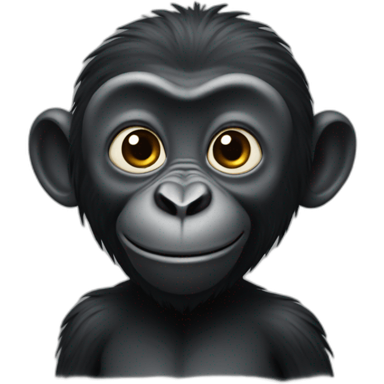 black monkey from bulgaria emoji