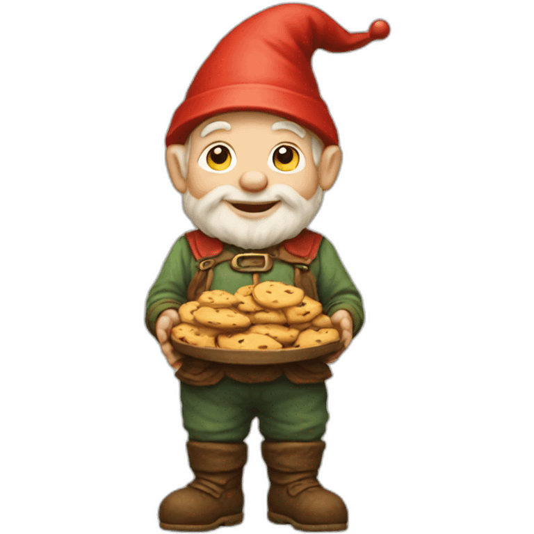 gnome with cookies emoji