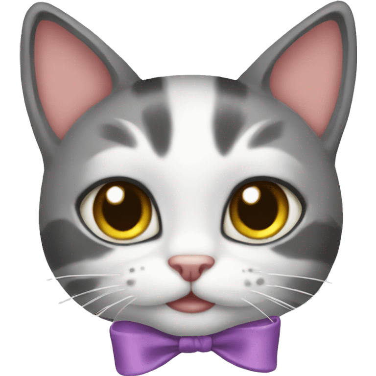 cat with bow emoji