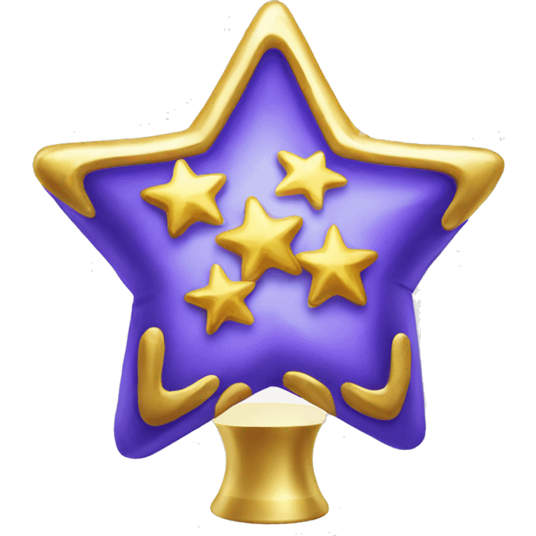 gold star topper for free emoji