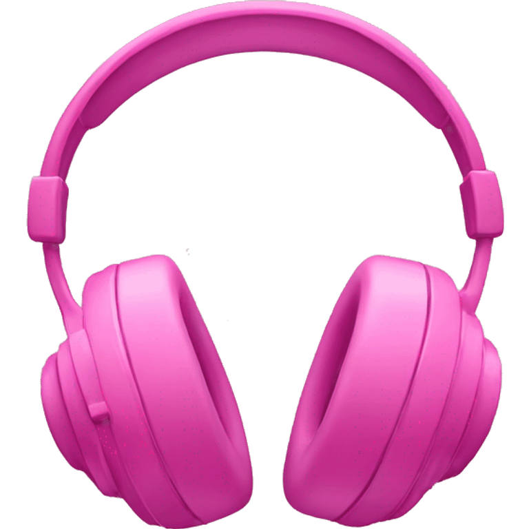 Pink headphones  emoji