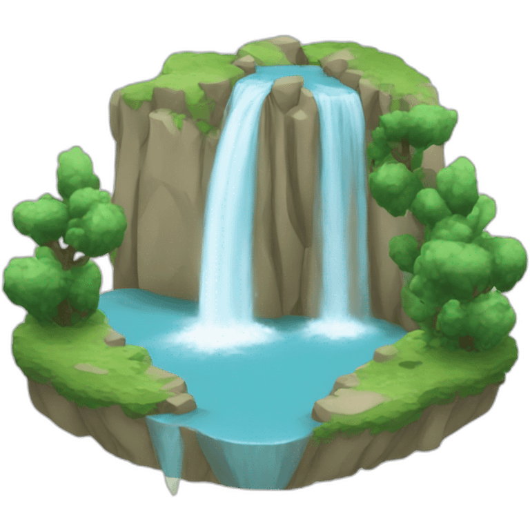 Cascade d'eau emoji