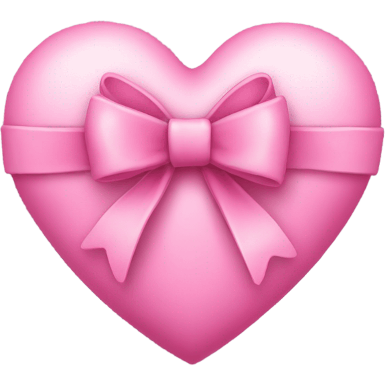 Pink heart with a bow emoji