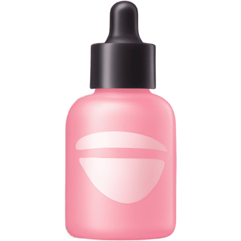 beautiful bottle of face serum light pink color emoji