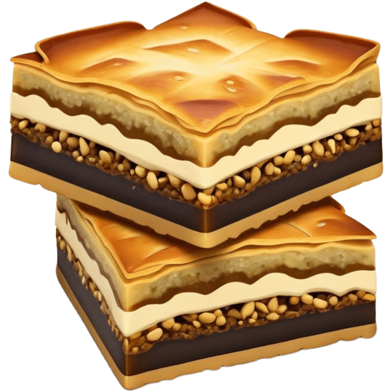 Martabak Cinematic Realistic Martabak Dish Emoji, depicted as a single, square slice of sweet, thick martabak with a rich, indulgent filling, rendered with detailed textures and vibrant, appetizing lighting. emoji