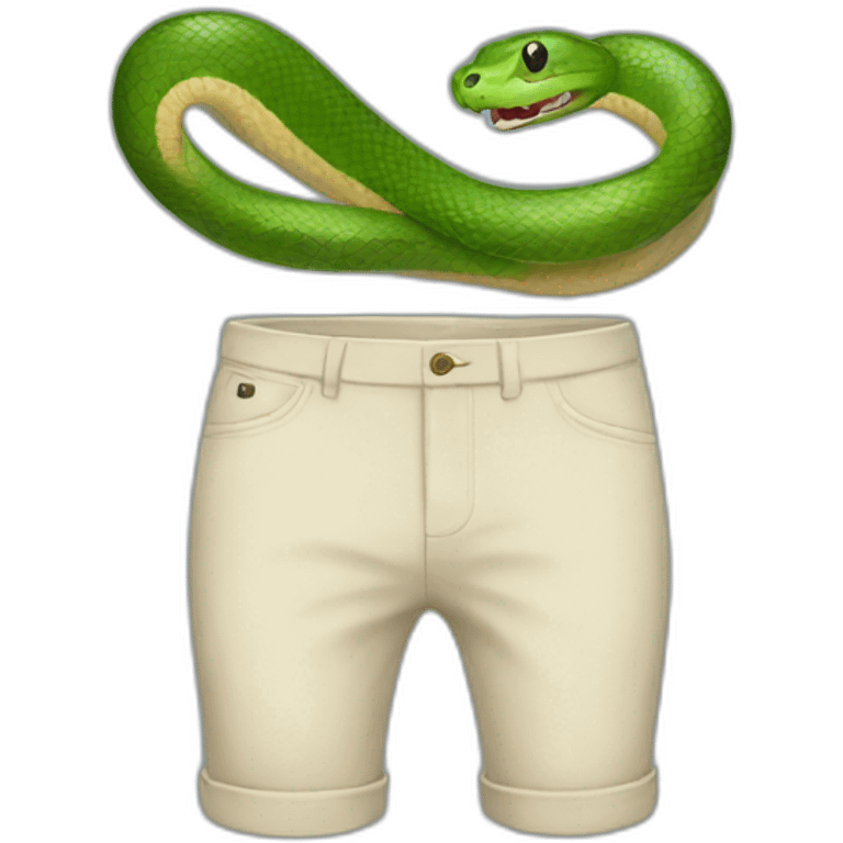 Snake with pants emoji