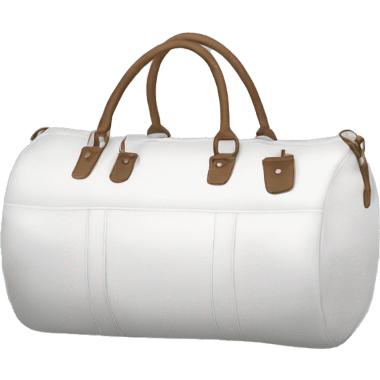 white duffle bag emoji