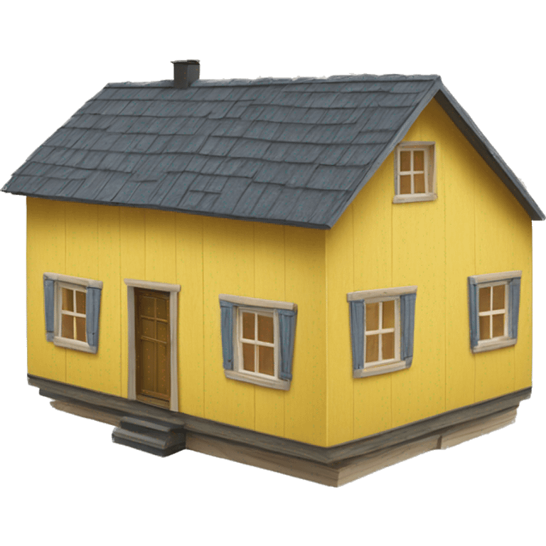 Swedish yellow wooden House  emoji