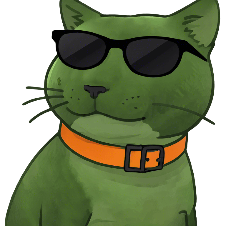 Cat with sunglasses emoji