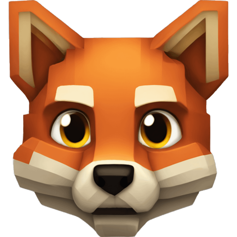 Minecraft fox emoji