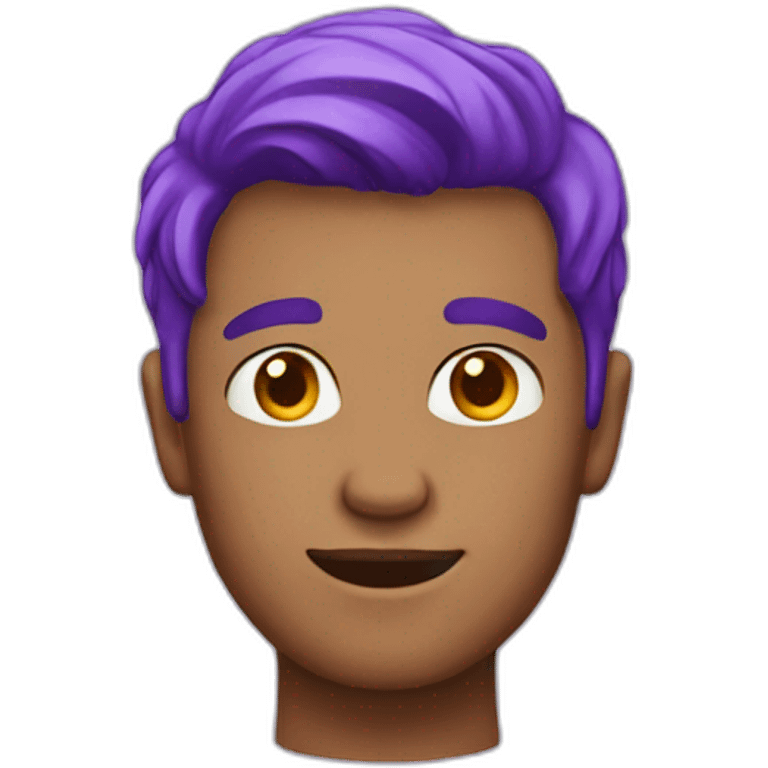 guy with purple hair emoji