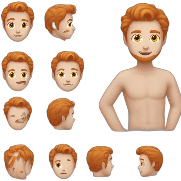 Ginger hair boy beare emoji