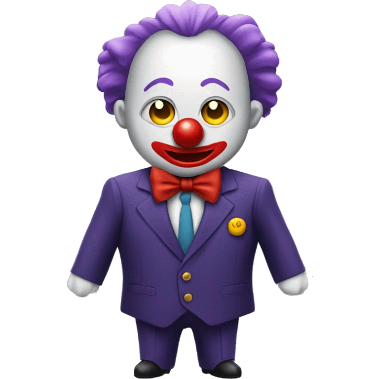 Clown on a business professional suit  emoji