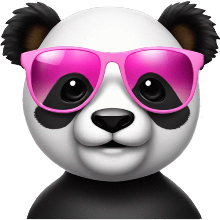 Panda pink whit sunglasses  emoji