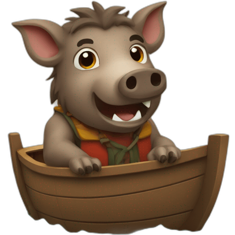 boar on boat emoji