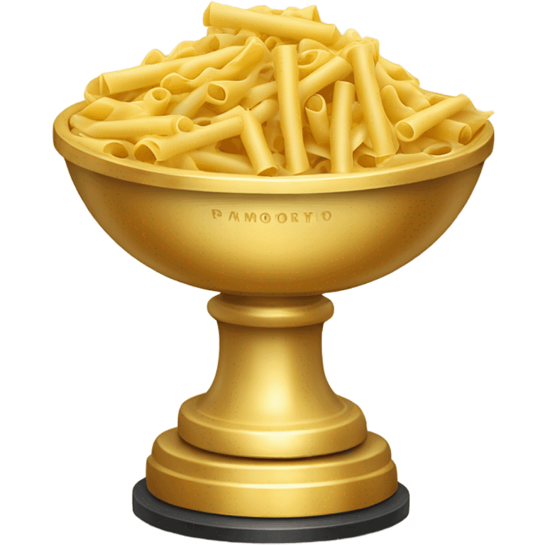 Bowl of Macaroni Golden Trophy emoji