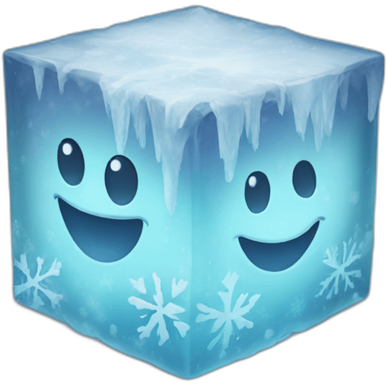 Frozen cube emoji