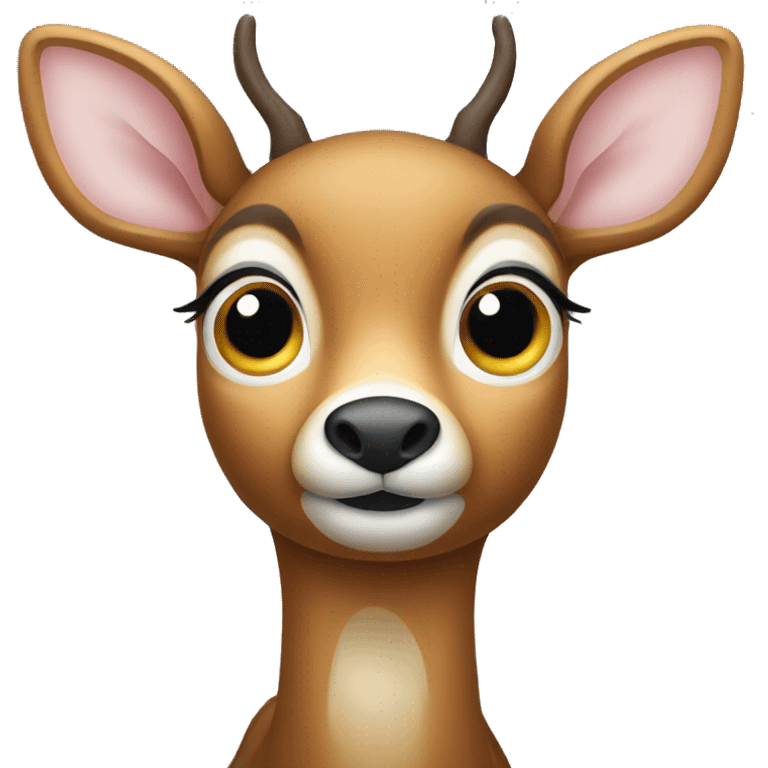 Deer with big eyes emoji