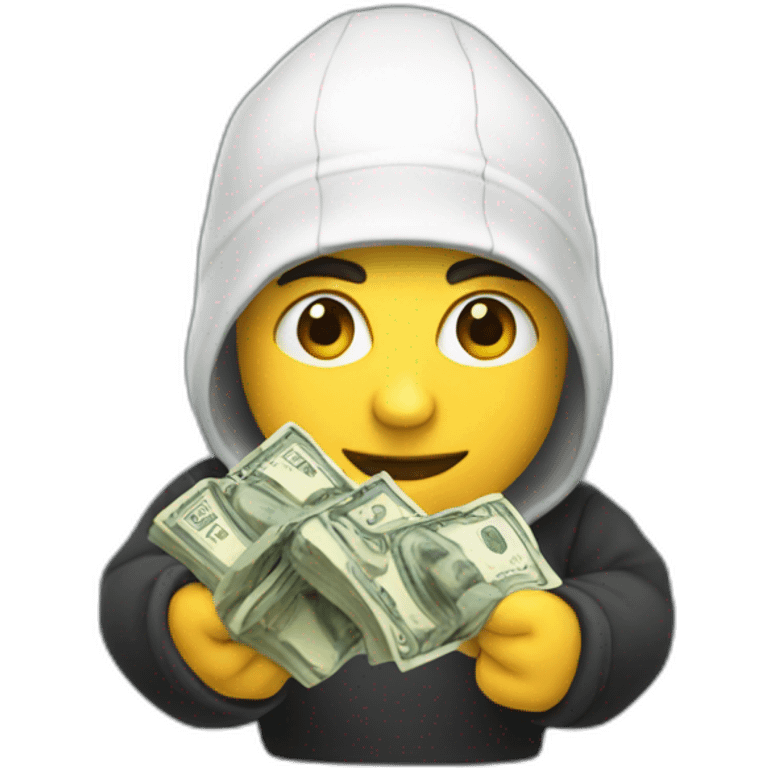 theif holding money emoji