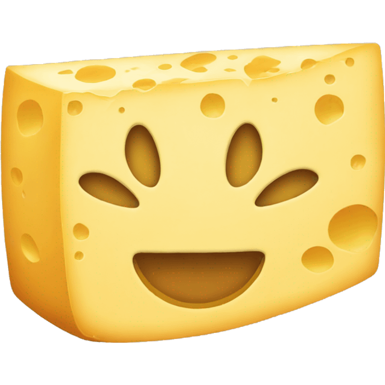 cheese face love emoji