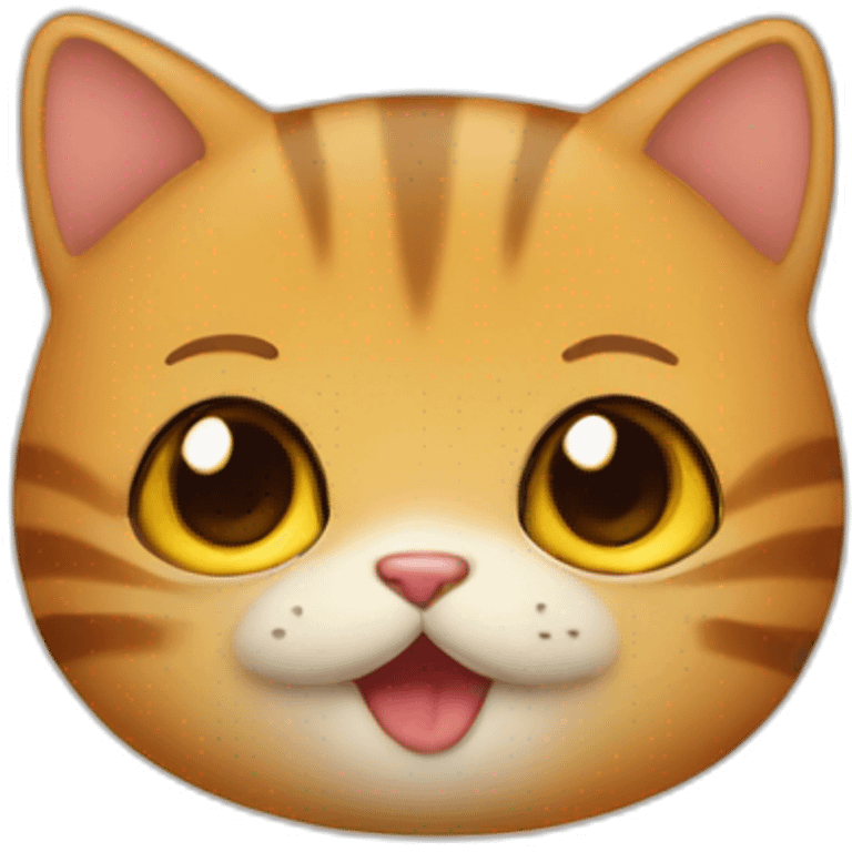 Chat qui fait un bisous emoji