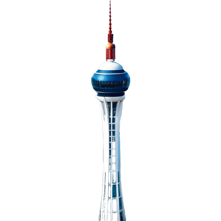 ​Cinematic Realistic N Seoul Tower, depicted in brilliant daylight as a slender, single-column tower rising from a modern cityscape, crowned by a sleek cylindrical observation deck offering panoramic views over Seoul, with crisp glass and steel surfaces reflecting clear blue skies and subtle architectural details that capture its futuristic elegance, emoji