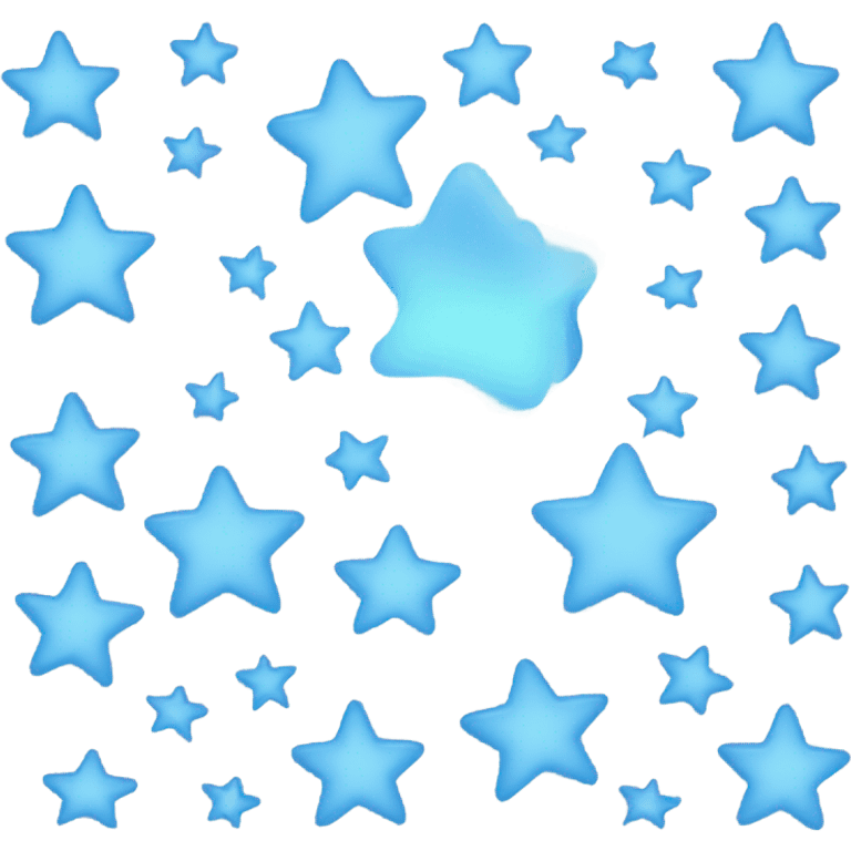 Light blue stars emoji