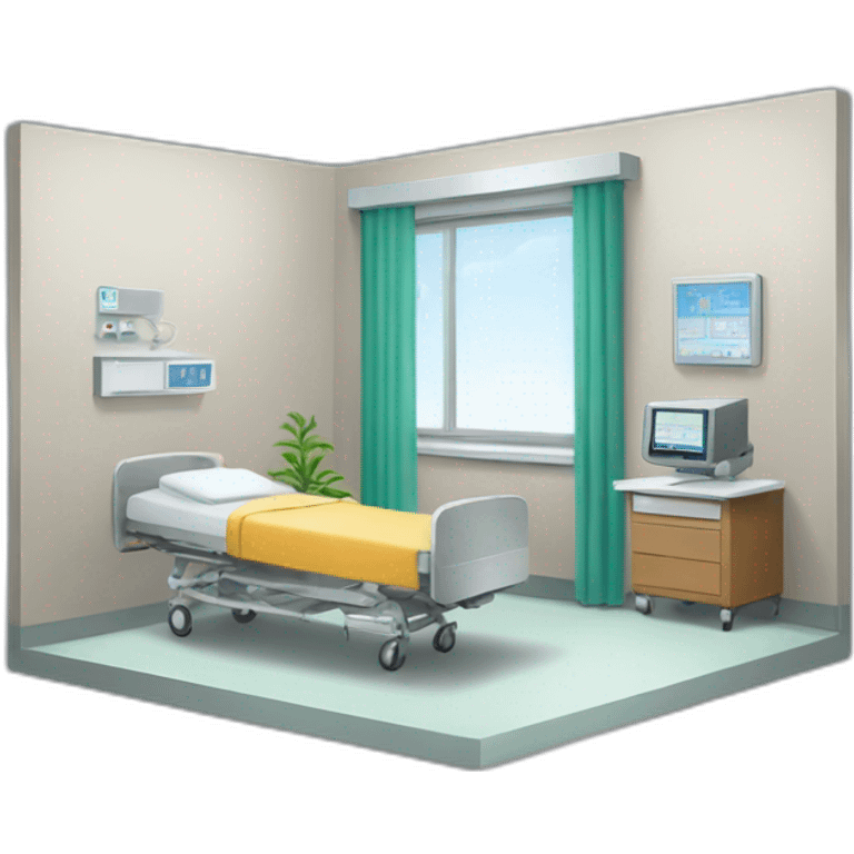 hospital room emoji