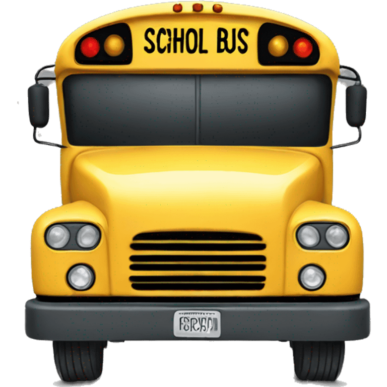 School bus  emoji