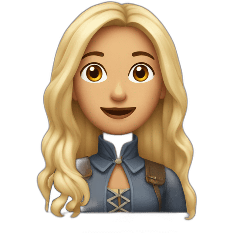 mulher de rabo de cavalo emoji