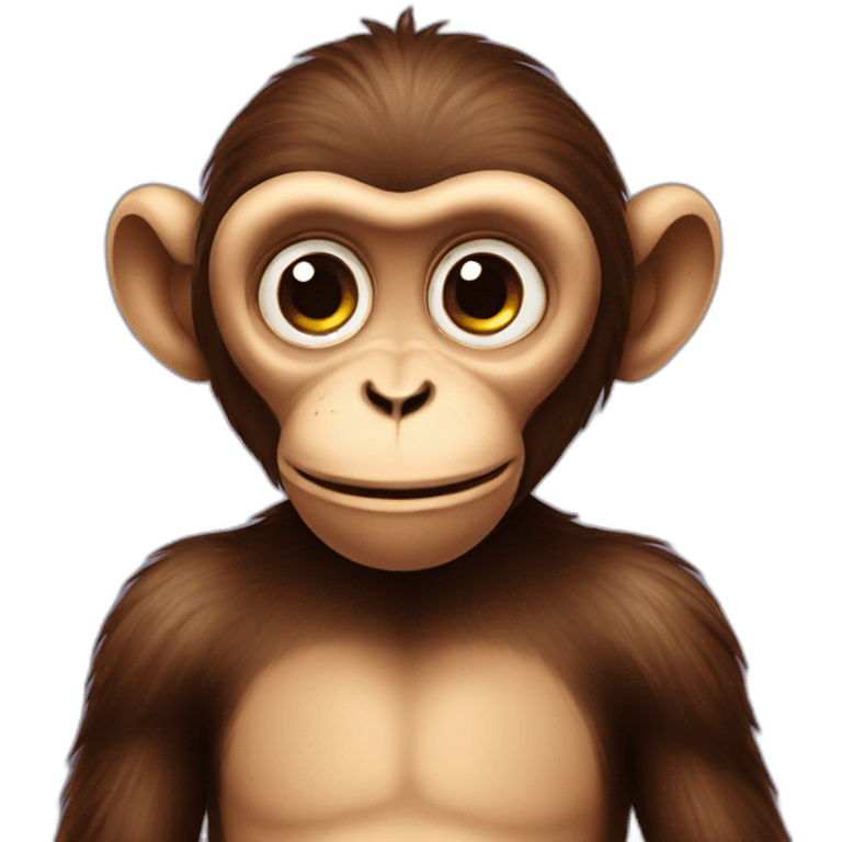 flirting monkey emoji