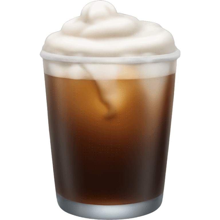 iced cold brew with cold foam emoji