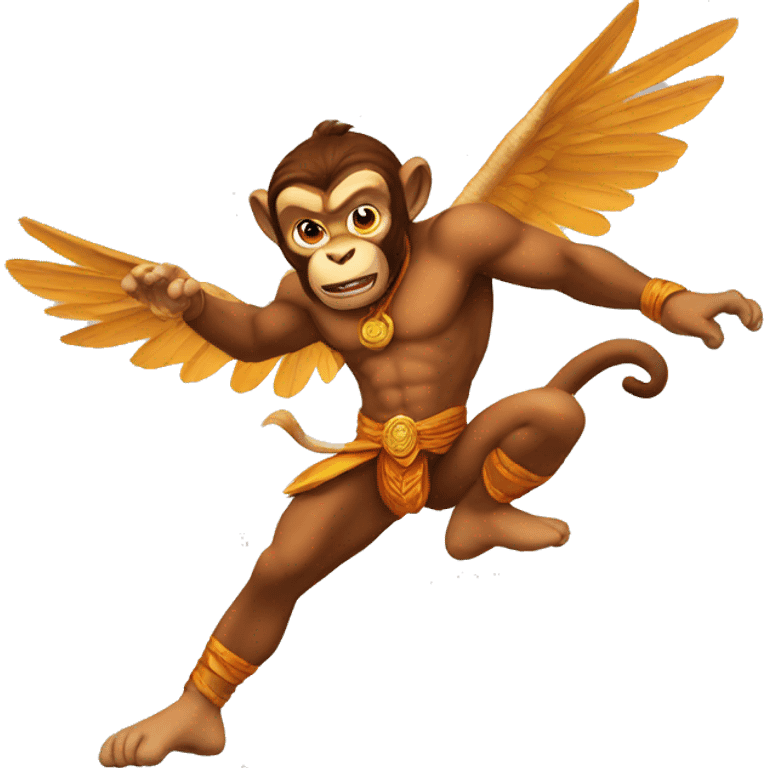 Flying hanuman emoji emoji