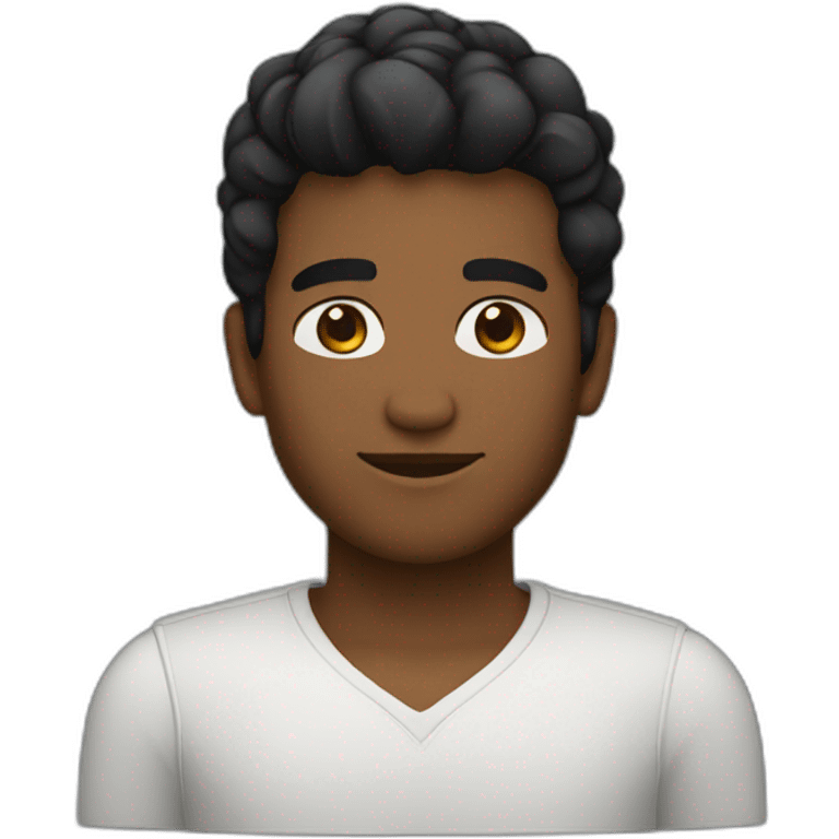 nextjs developer brown skin black hair emoji