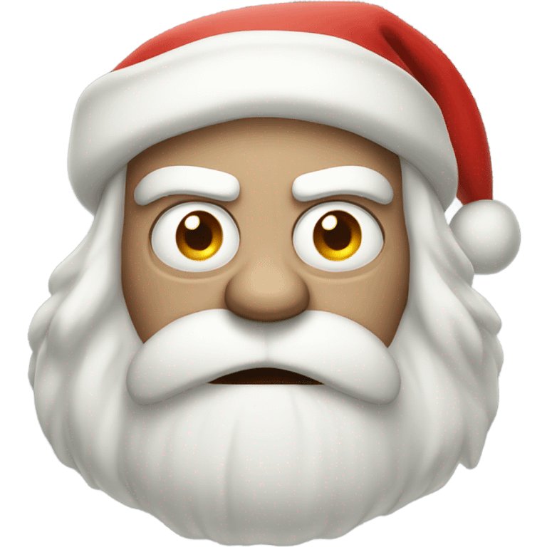 Angry pale Santa  emoji