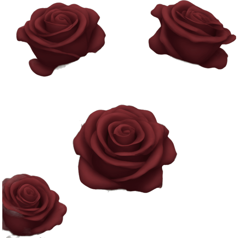 Bouquet of dark red roses emoji