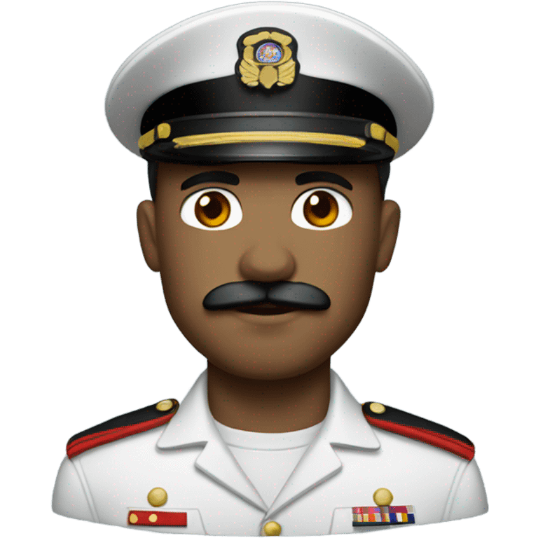 Marine with mustache and light skin  emoji