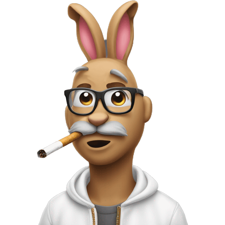 Bad bunny smoking  emoji