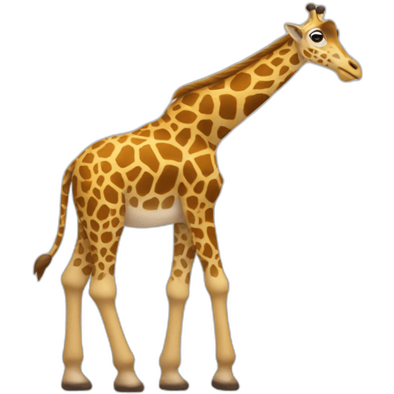 Un singe sur un girafe emoji